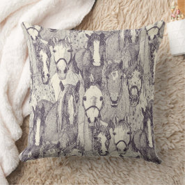 Almofada just horses mulberry pearl