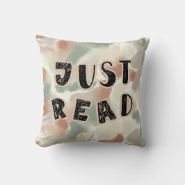 Almofada Just Read-Abstract Watercolor Book Pillow