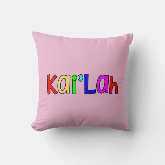 Almofada Kai'Lah - cores primárias brilhantes (Frente)
