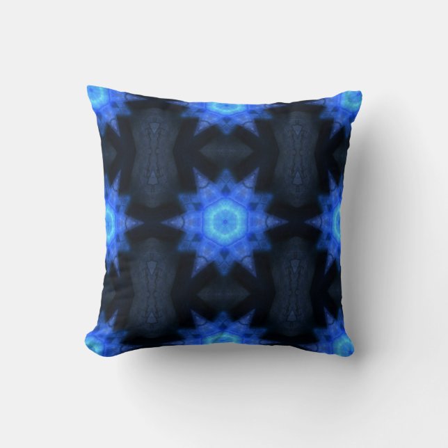 Almofada Kaleidoscópio Estrela Azul (Frente)