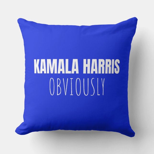 ALMOFADA KAMALA HARRIS OBVIAMENTE (Frente)