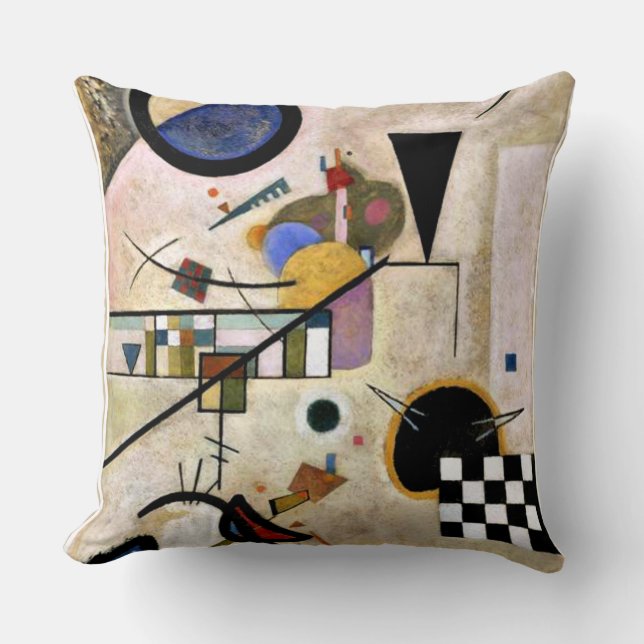 Almofada Kandinsky - Acordos Opõem-se (Frente)