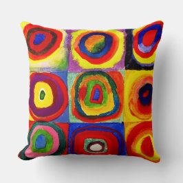 Almofada Kandinsky Farbstudie Quadrate Esquadra Círculos de