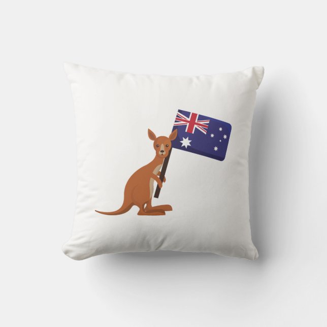 Almofada kangaroo australia flag (Frente)