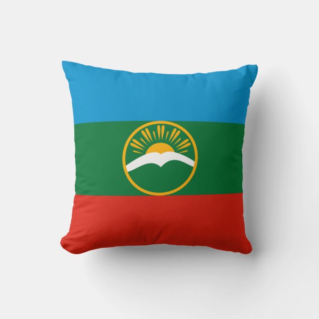 Almofada Karachay Cherkessia Flag (Frente)
