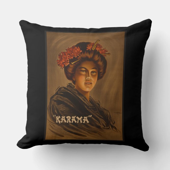 Almofada Karama: Romance Japonais Actrice Geisha (Frente)