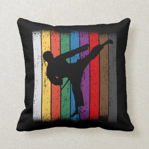 Almofada Karate Belt Colors Silhouette