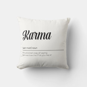 Almofada Karma Definition Engraçado