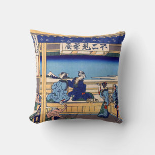 Almofada Katsushika Hokusai - Yoshida no Tokaido
