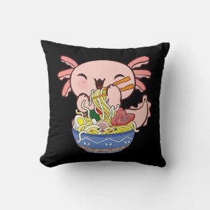 Almofada Kawaii Axolotl Ramen Noodles Japoneses Animes Kids