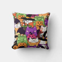Kawaii Cat Halloween Patterno