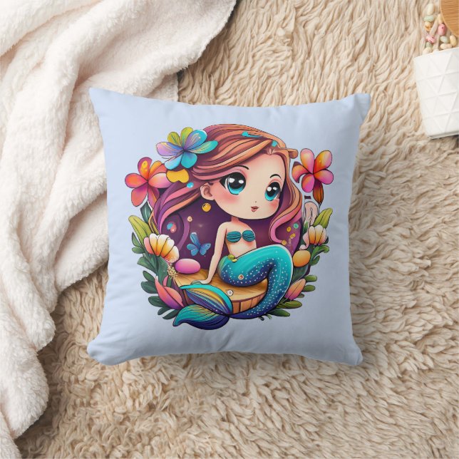 Almofada Kawaii Mermaid (Cobertor)