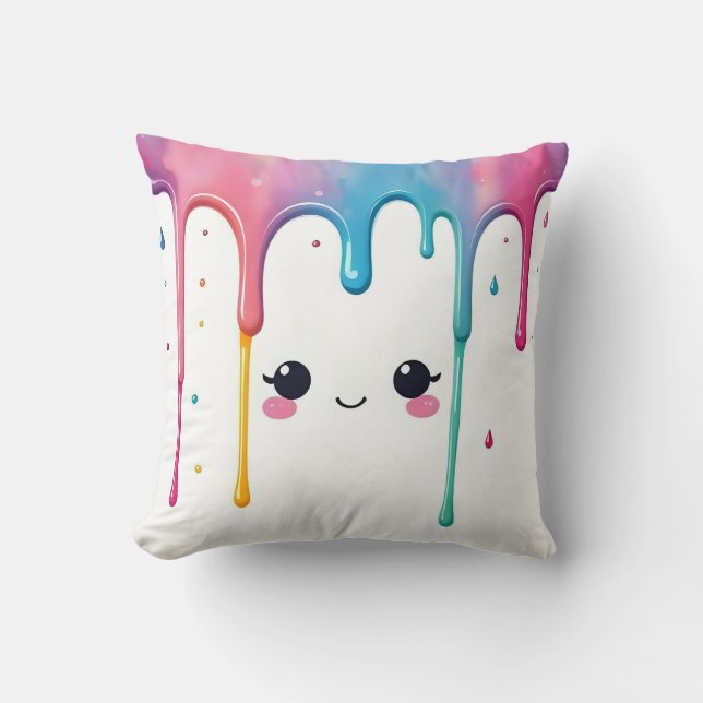 Almofada Kawaii Paint Drip (Frente)