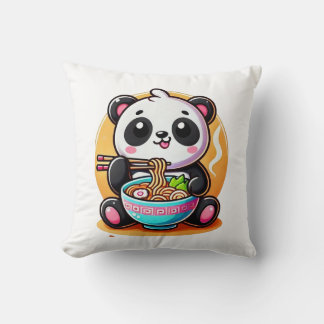 Almofada Kawaii Panda Ramen