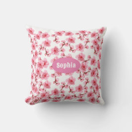 Almofada kawaii pink cherry blossoms