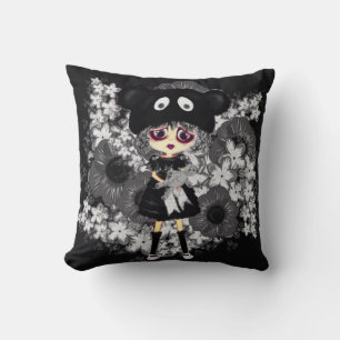 Almofada Kawaii PinkyP, de Leah G, uma gótica bonita