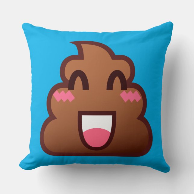 Almofada kawaii poop emojis (Frente)
