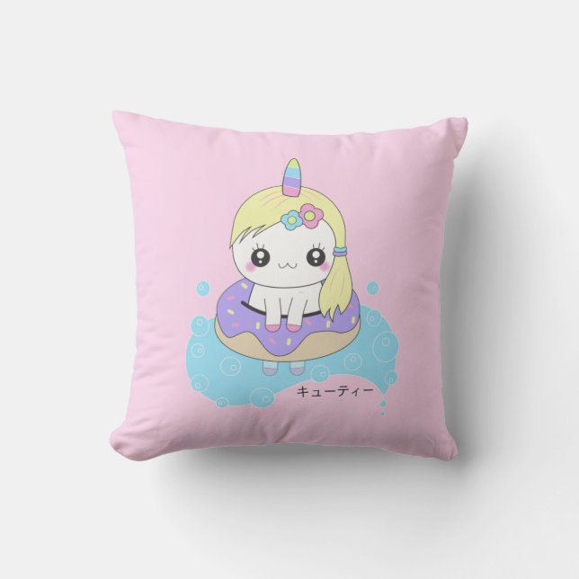 Almofada Kawaii Unicorn (Frente)