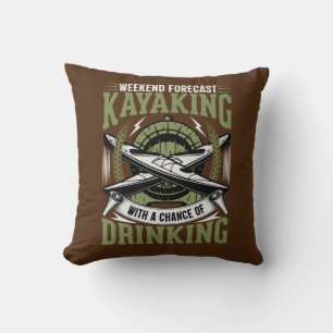 Almofada Kayaking com uma chance de Bebendo