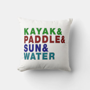 Almofada Kayaks & Paddle & Sun & Water - Um Kayaking