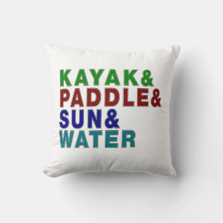 Almofada Kayaks & Paddle & Sun & Water - Um Kayaking