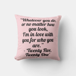 Almofada kdrama (korean drama) love quotes