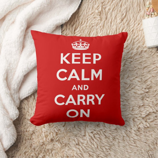 Almofada Keep Calm and Carry On (Cobertor)