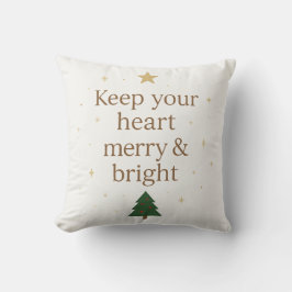 Almofada Keep Your Heart Merry & Bright – Cozy Holiday