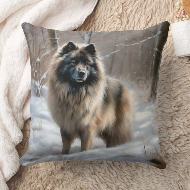 Almofada Keeshond Deixe Nevar Natal (Cobertor)