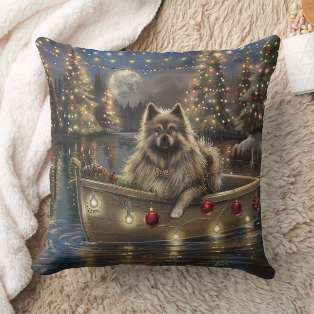 Almofada Keeshond Natal Festivo Voyage (Cobertor)