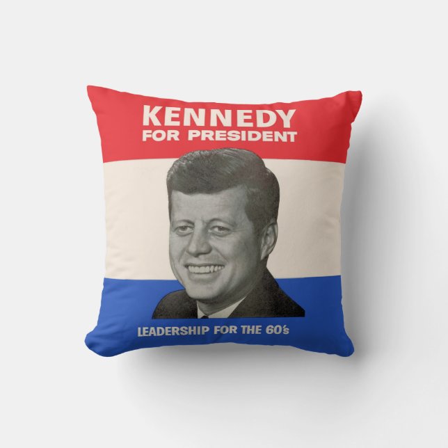 Almofada Kennedy para Presidente (Frente)