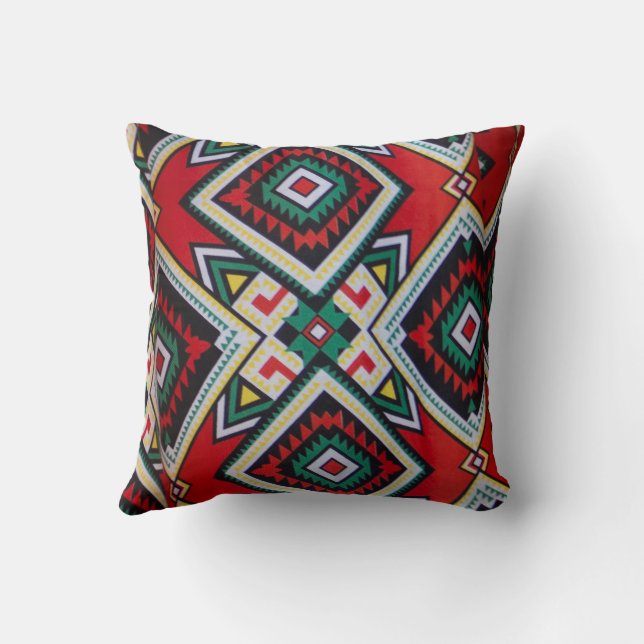 Almofada Kente Geometric Tapestry (Verso)