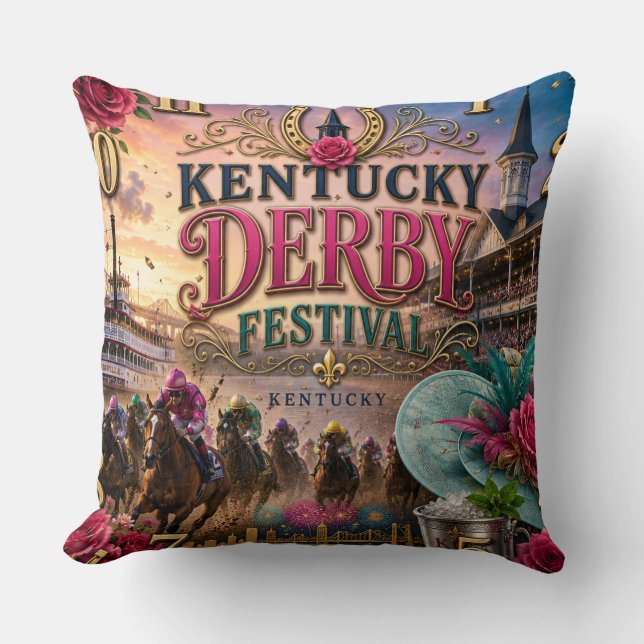 Almofada Kentucky Derby Festival (Frente)