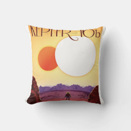 Almofada Kepler-16b: Pôr do Sol Solar Binário Arte Espacial