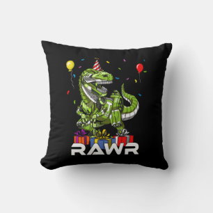 Almofada Kids T-Rex Dinossaur Robot Rawr Birthday Boy Party