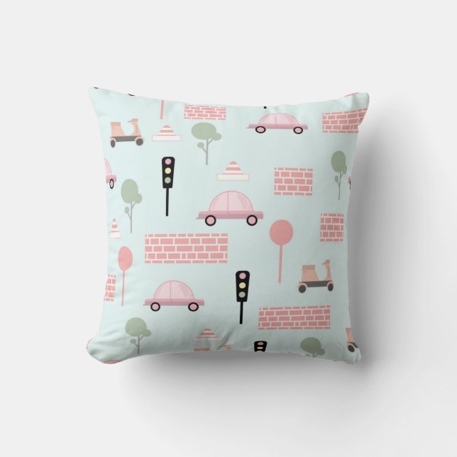 Almofada Kids Transport Decorative Pillow (Frente)