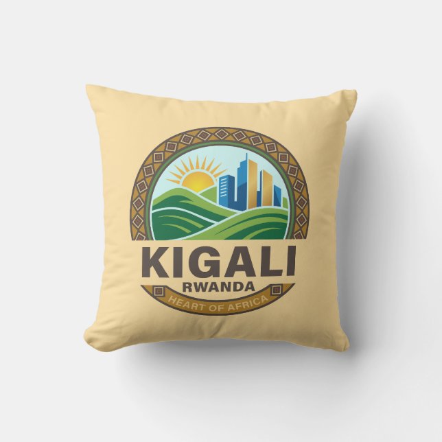 Almofada Kigali Ruanda África (Frente)