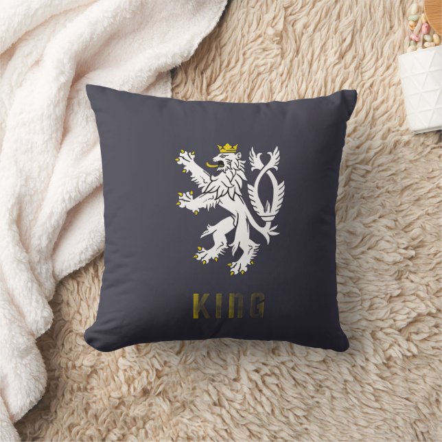 Almofada King Lion Crest Decorative Pillow (Cobertor)