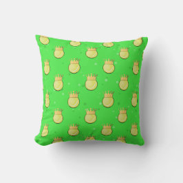 Almofada King Tennis - Padrão contínuo em fundo verde