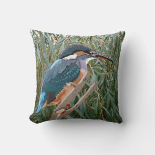 Almofada Kingfisher e Willow do lado esquerdo