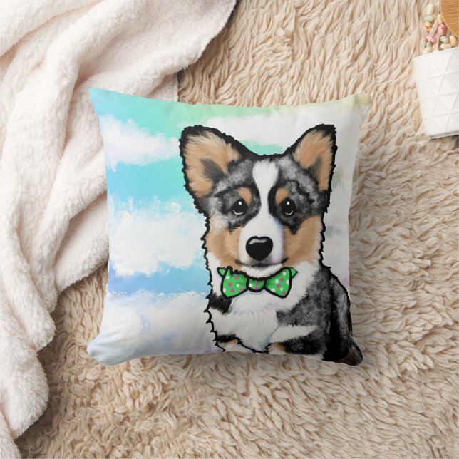 Almofada KiniArt Merle Corgi (Cobertor)