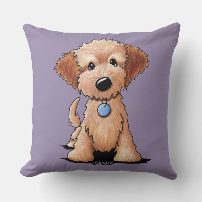 Almofada KiniArt mini Goldendoodle (Frente)