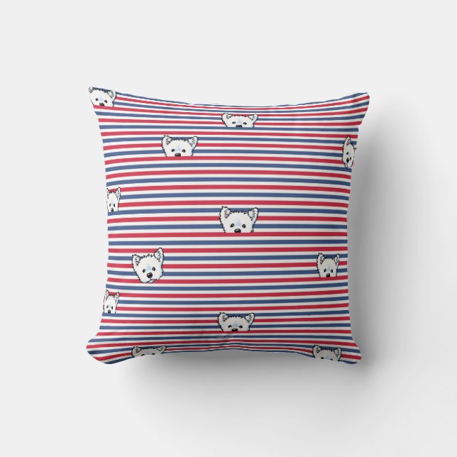 Almofada KiniArt Peekaboo Westie (Frente)