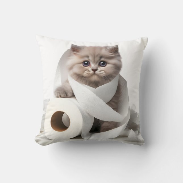 Almofada kitten and toilet paper (Frente)