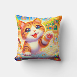 Almofada "Kitten Bubble Bliss"