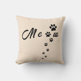 Almofada Kitty Cat Friendly Home Meow Heart