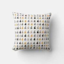 Kitty Cats Throw Pillow
