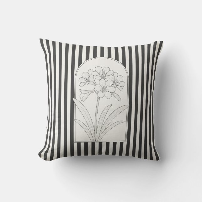 Almofada Klivia Elegant Flower Botanical (Frente)