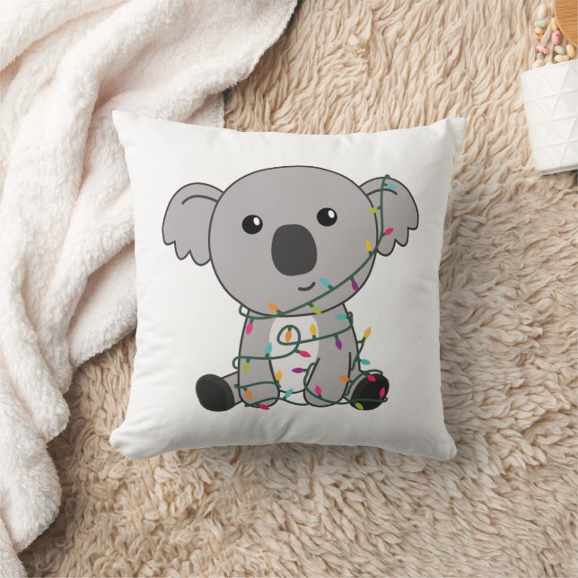Almofada Koala Christmas Snow Winter Animais Koalas (Cobertor)