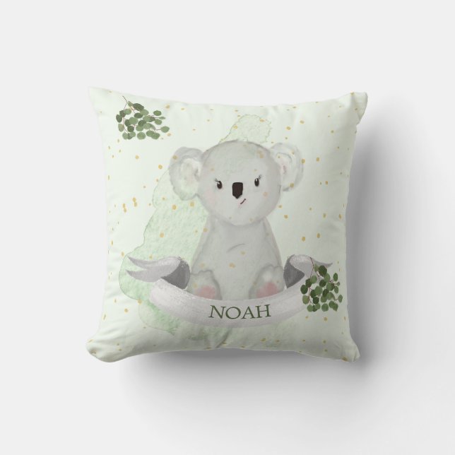 Almofada Koala Cute Baby Animal Green Gum Deixa Nurso (Frente)
